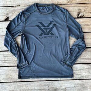 Vortex Men's Gray Long Sleeve Sun Slayer Shirt Size‎ M UV Protection